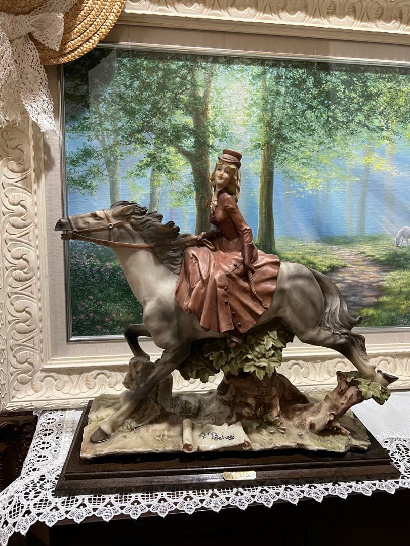 イタリア　馬　オブジェ　置物　存在感あり　アンティーク