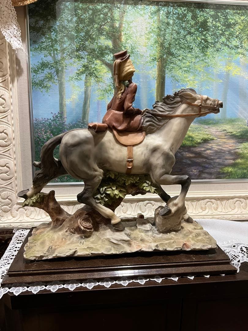 イタリア　馬　オブジェ　置物　存在感あり　アンティーク