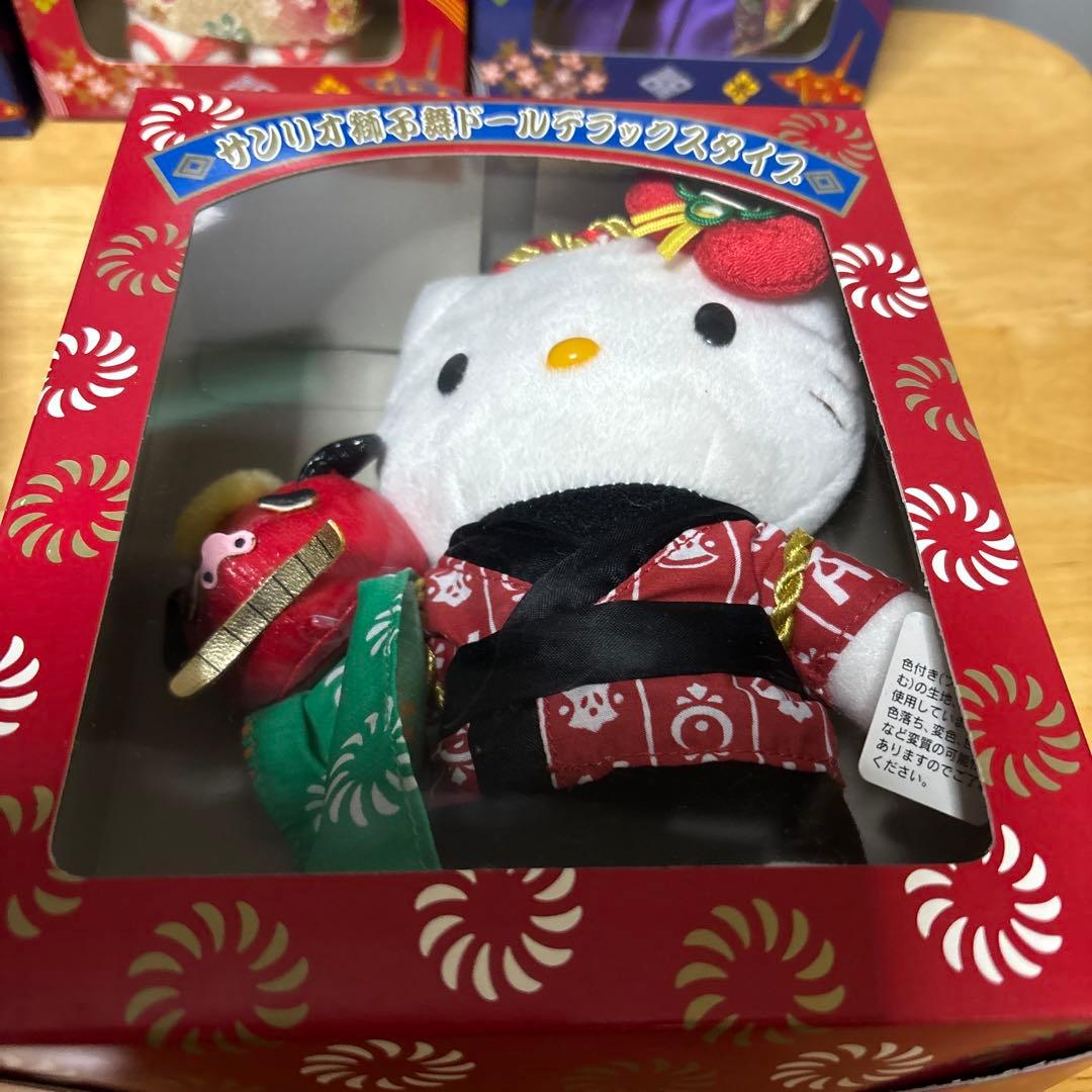 サンリオ獅子舞ドールデラックス　サンリオデラックス和風ドール　キティ　ダニエル