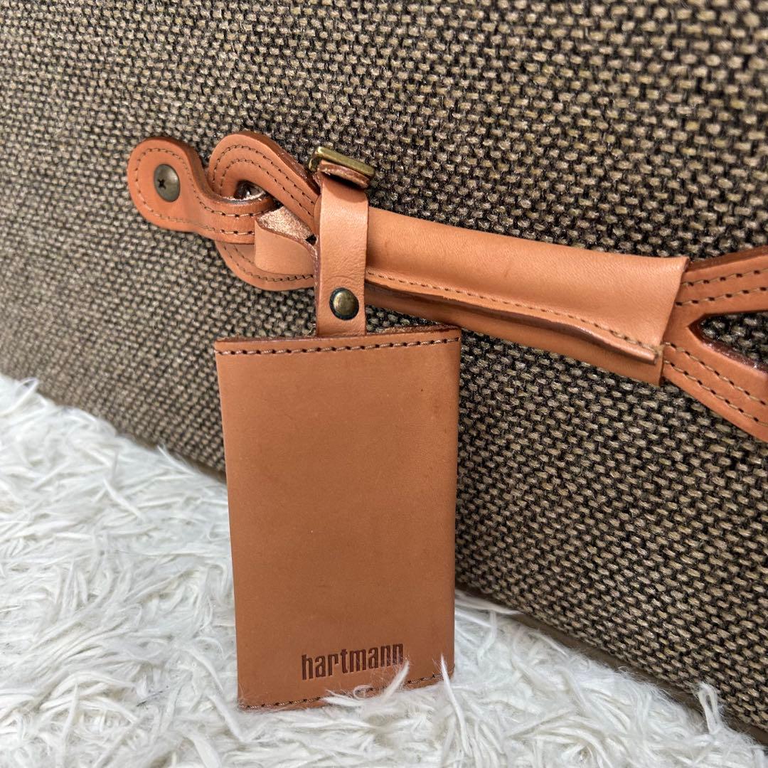 タグ付き✨ hartmann ツイード×レザー トラベルキャリーケース トロリー