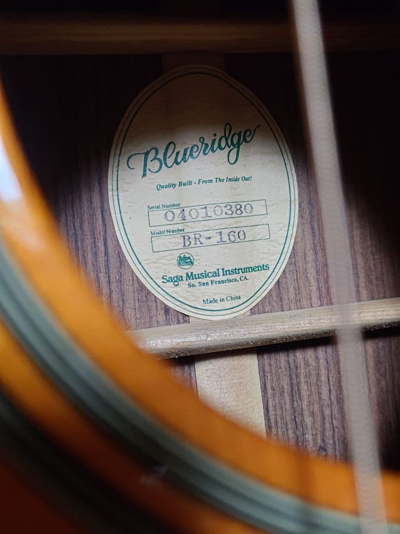 Blueridge BR-160 アコースティックギター