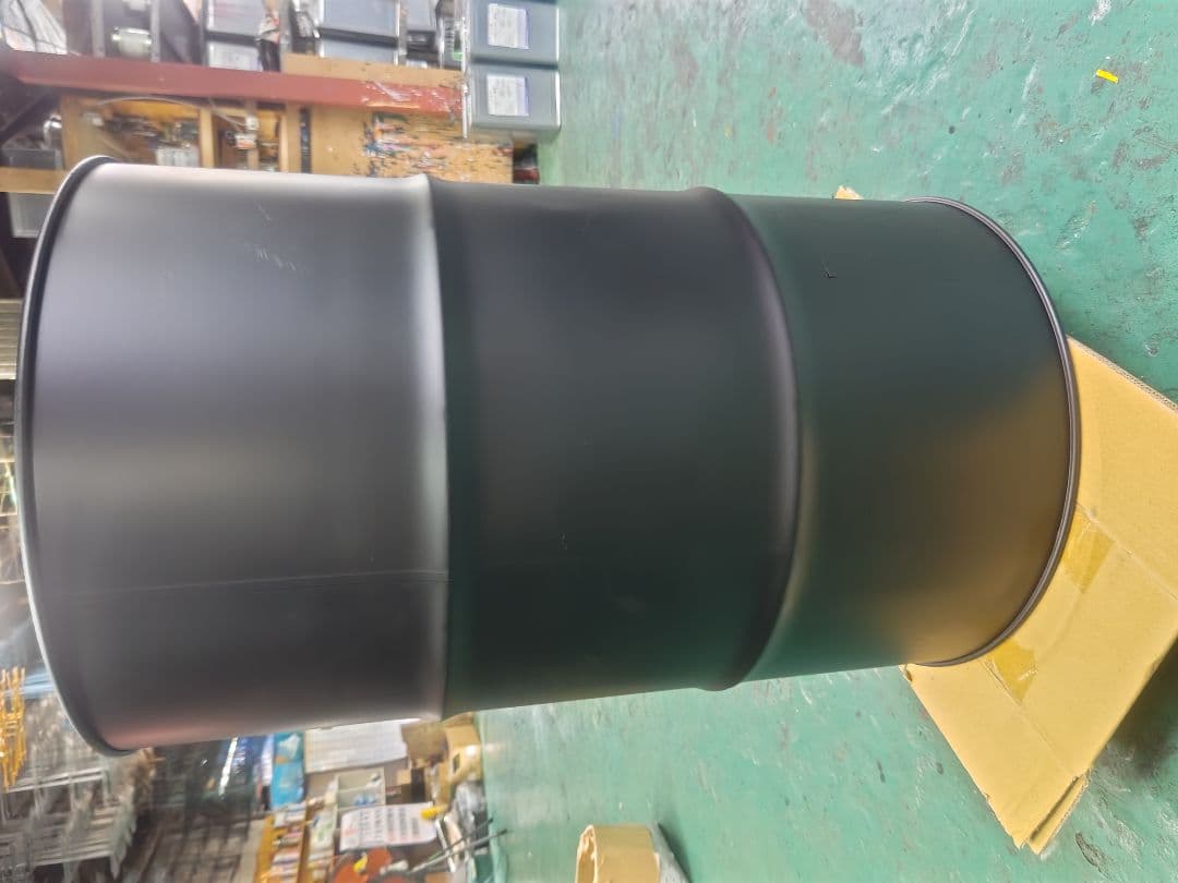 『世界に一つだけのドラム缶』マットブラック　金属製ドラム缶　リメイク