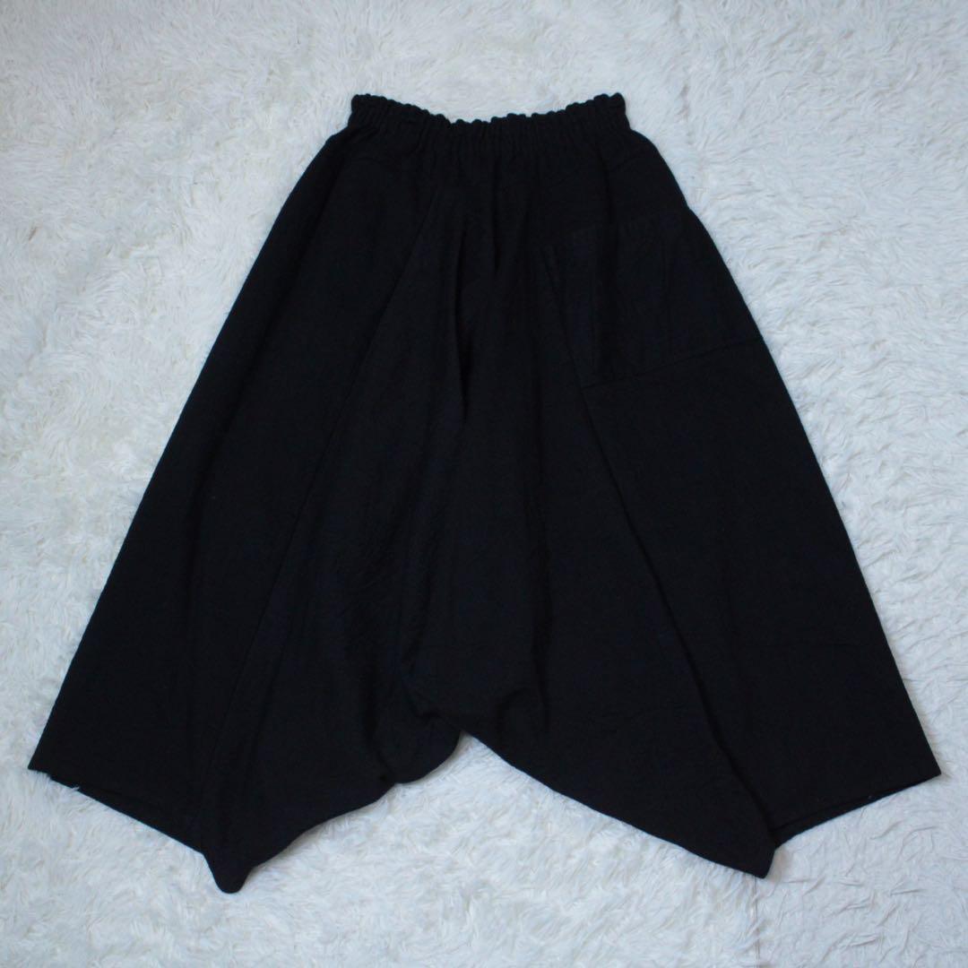 玉木新雌 tamaki niime タルンパンツ サルエル ブラック コットン