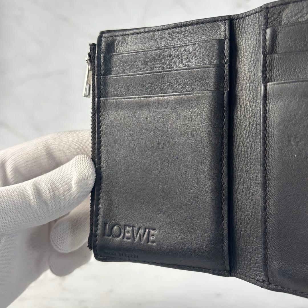 美品✨️LOEWE ロエベ 三つ折り財布 バーティカルウォレット 財布