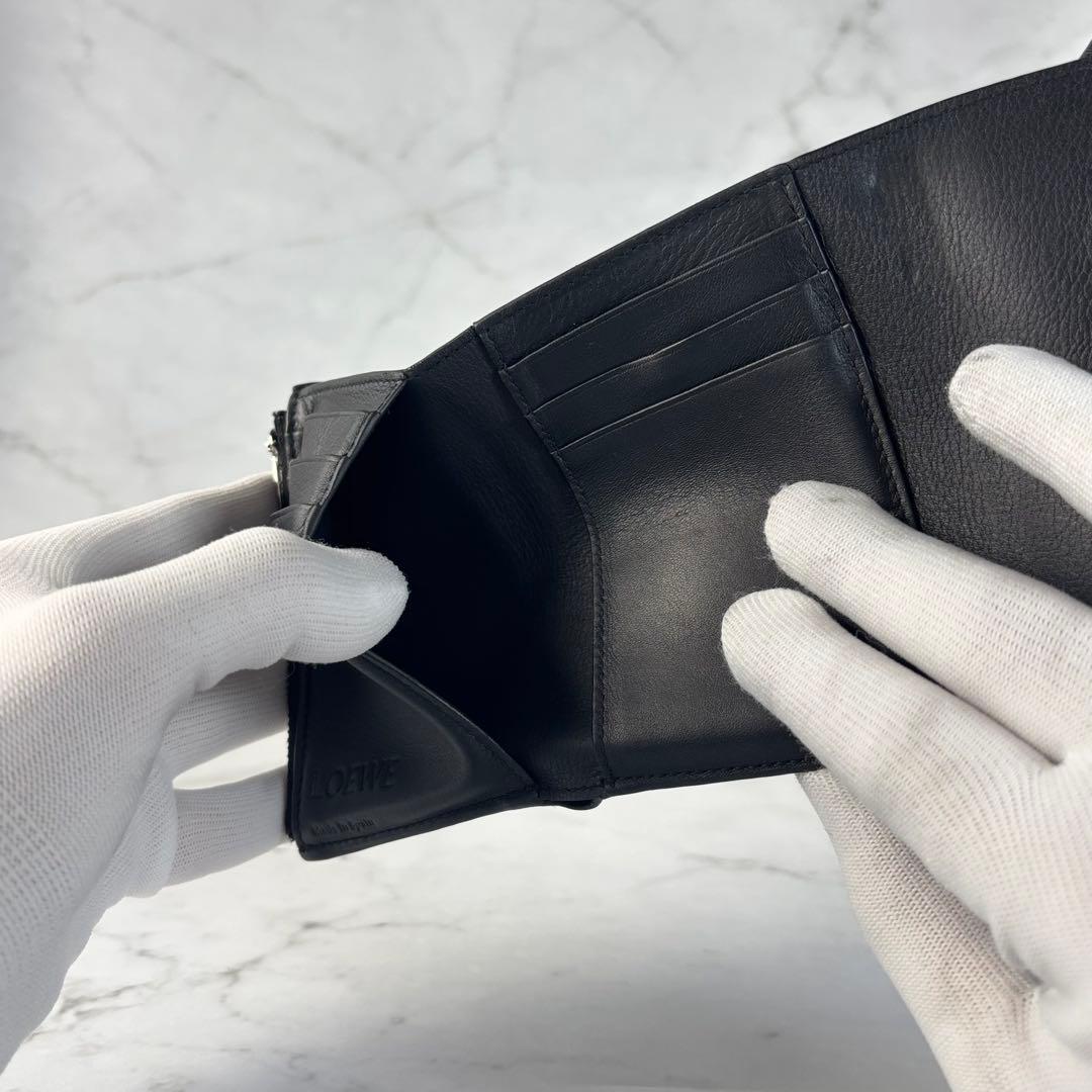 美品✨️LOEWE ロエベ 三つ折り財布 バーティカルウォレット 財布