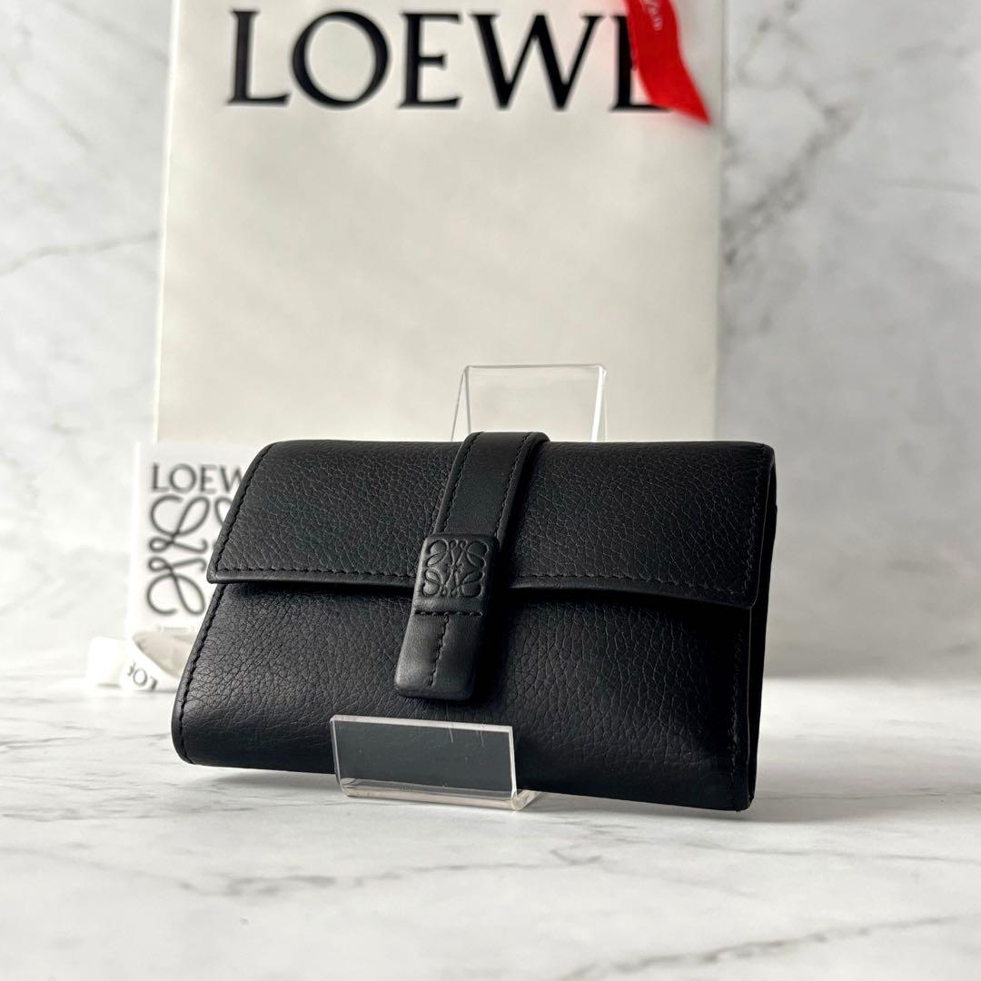美品✨️LOEWE ロエベ 三つ折り財布 バーティカルウォレット 財布