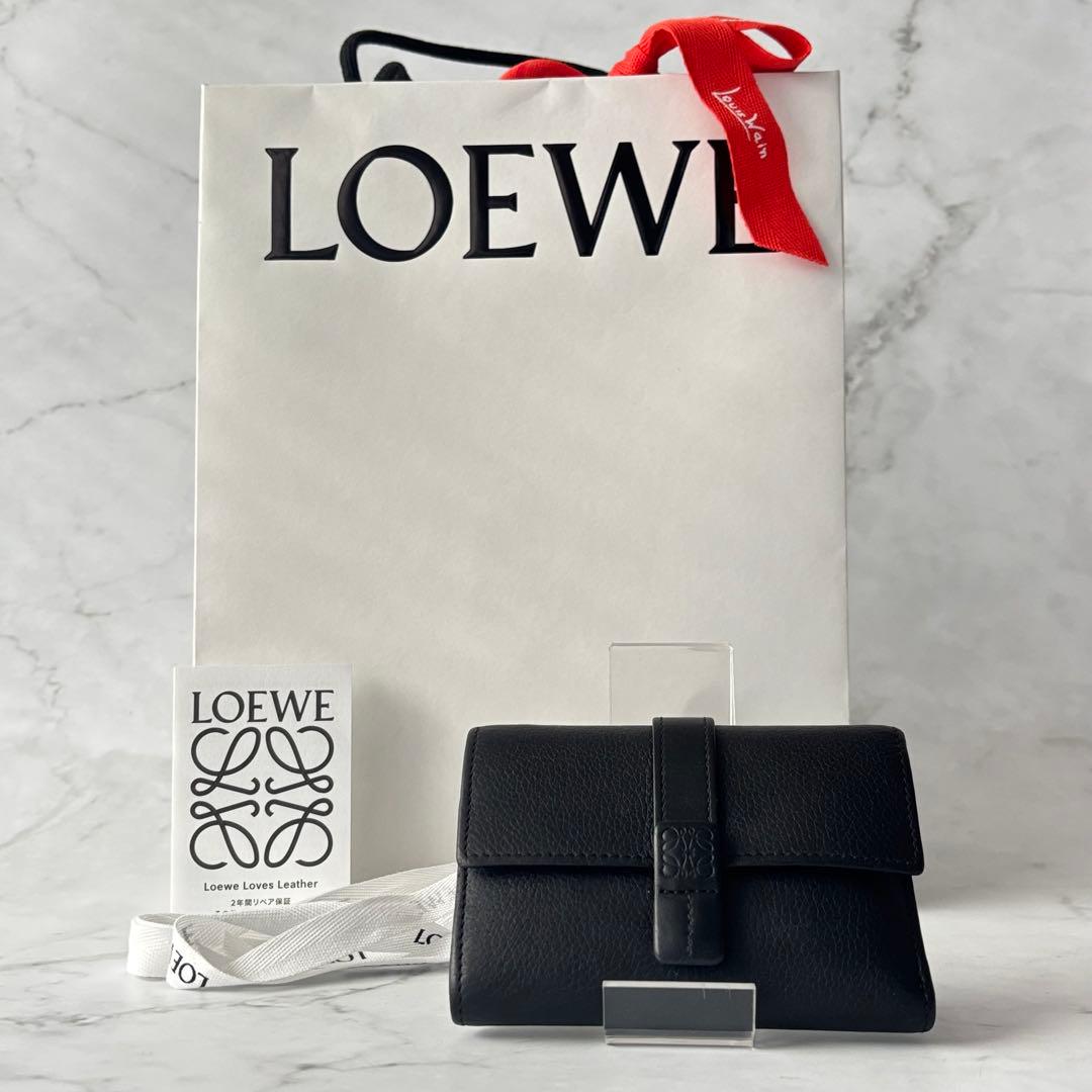 美品✨️LOEWE ロエベ 三つ折り財布 バーティカルウォレット 財布