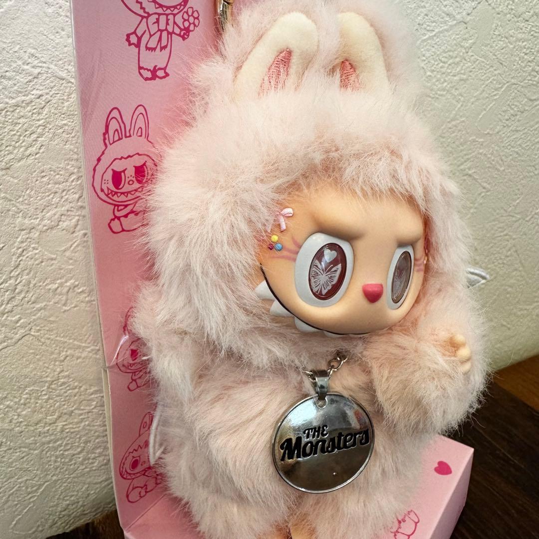 【海外限定】ZIMOMO LABUBUぬいぐるみキーホルダーピンクデビル