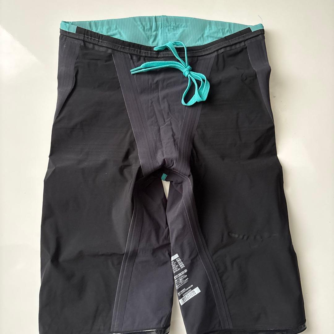 Mizuno 競泳水着 ブラック/ターコイズ