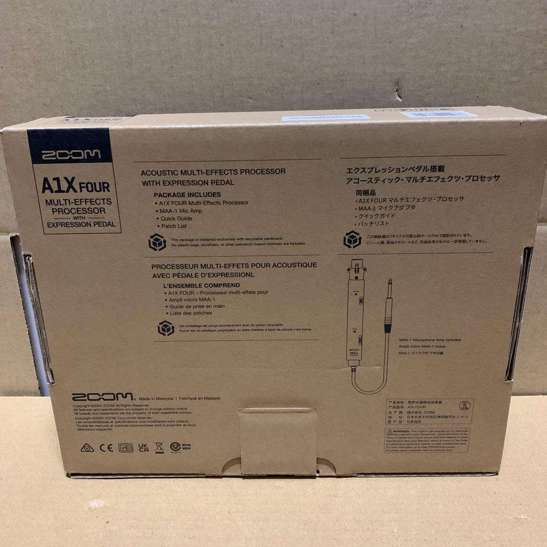 新品　ZOOM ズーム A1X FOUR アコースティック　マルチエフェクター