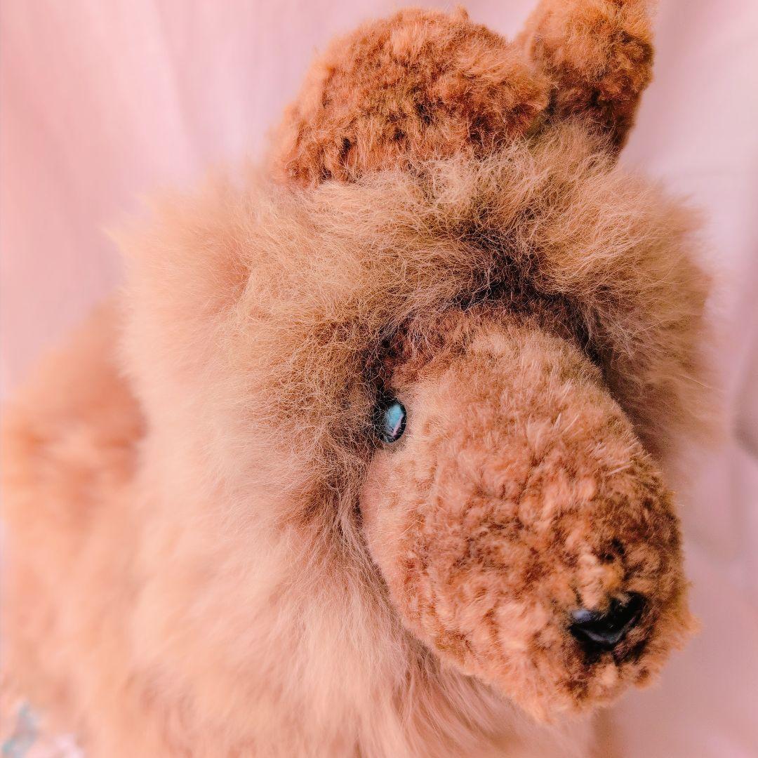 アルパカ100%　ぬいぐるみ　新品タグ付　アニマル　犬　ラマ