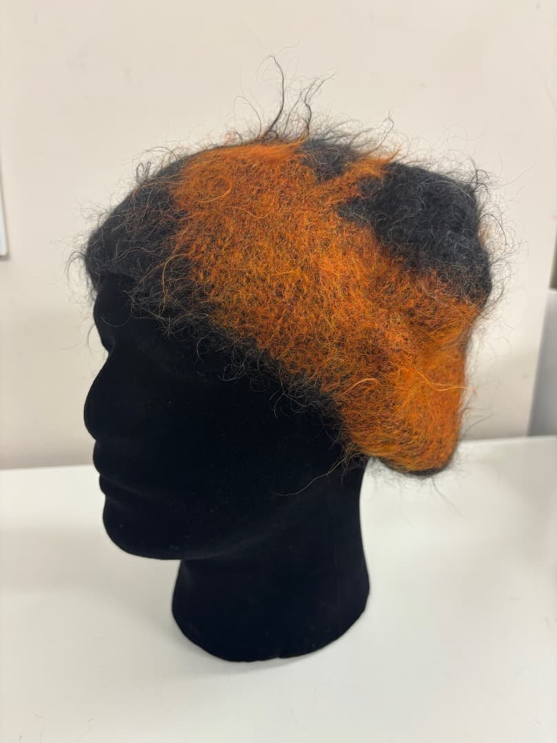 希少UNDERCOVER チェリー柄 モヘア ニット帽 アンダーカバーアーカイブ