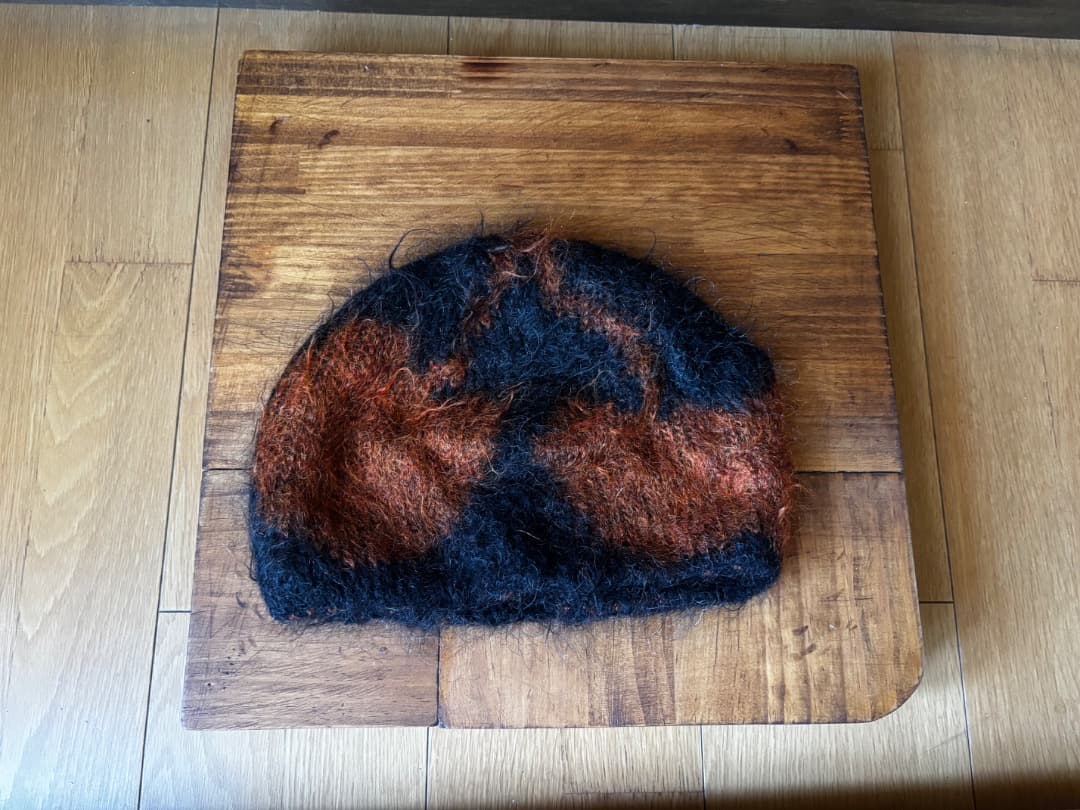 希少UNDERCOVER チェリー柄 モヘア ニット帽 アンダーカバーアーカイブ