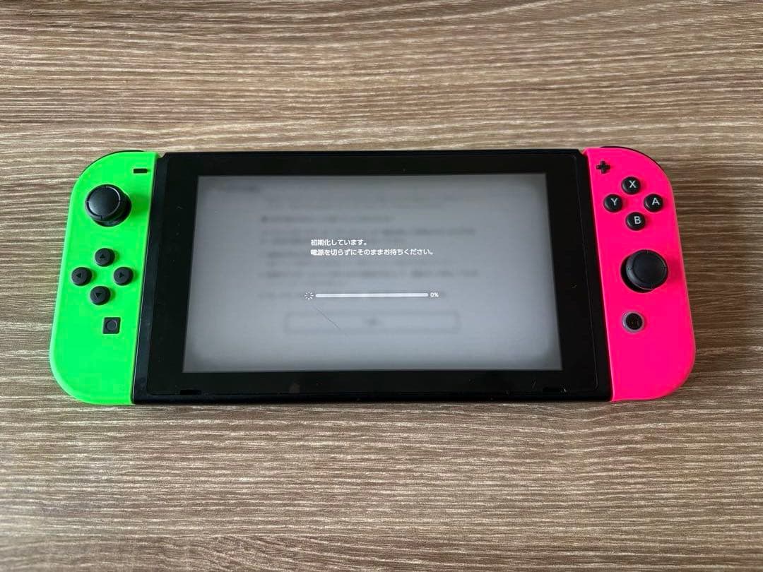 Switch スプラトゥーンモデル 本体 ドッグ SDカード Joy-Con