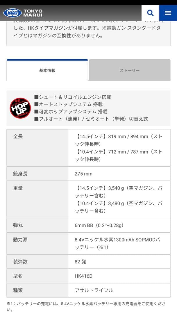 【未使用品】【定価74800円+税】東京マルイ 次世代電動ガン HK416D