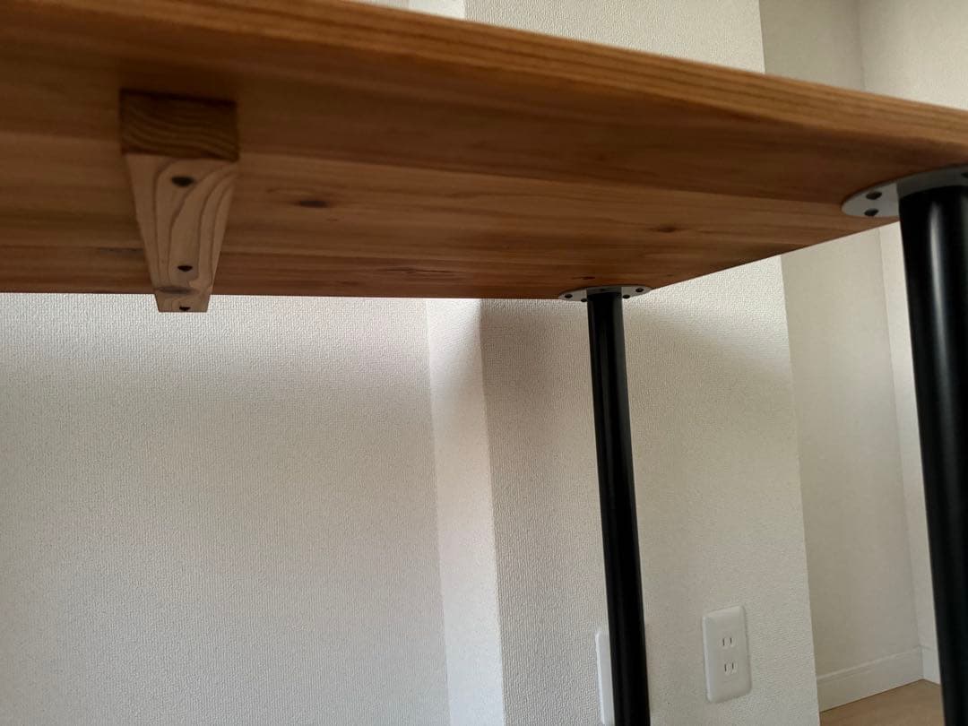 ハンドメイド 未使用 無垢材のデスク ライトブラウン100×50cm