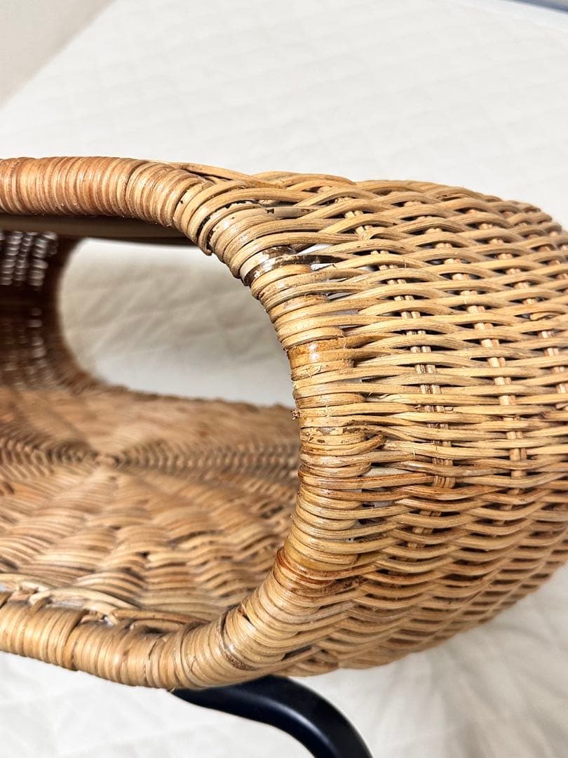 IKEA ガムレフルト ラタン製収納付きスツール