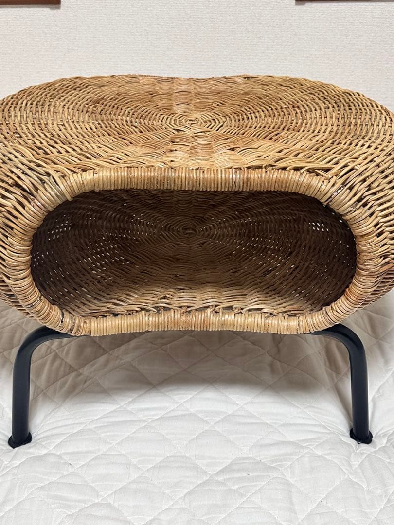 IKEA ガムレフルト ラタン製収納付きスツール