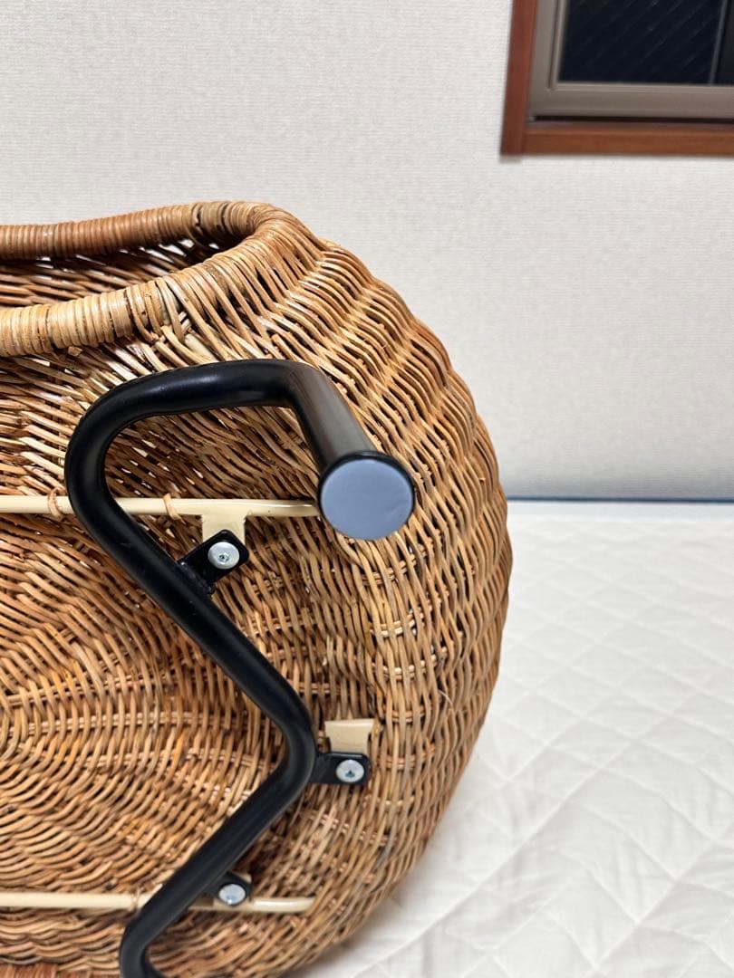 IKEA ガムレフルト ラタン製収納付きスツール