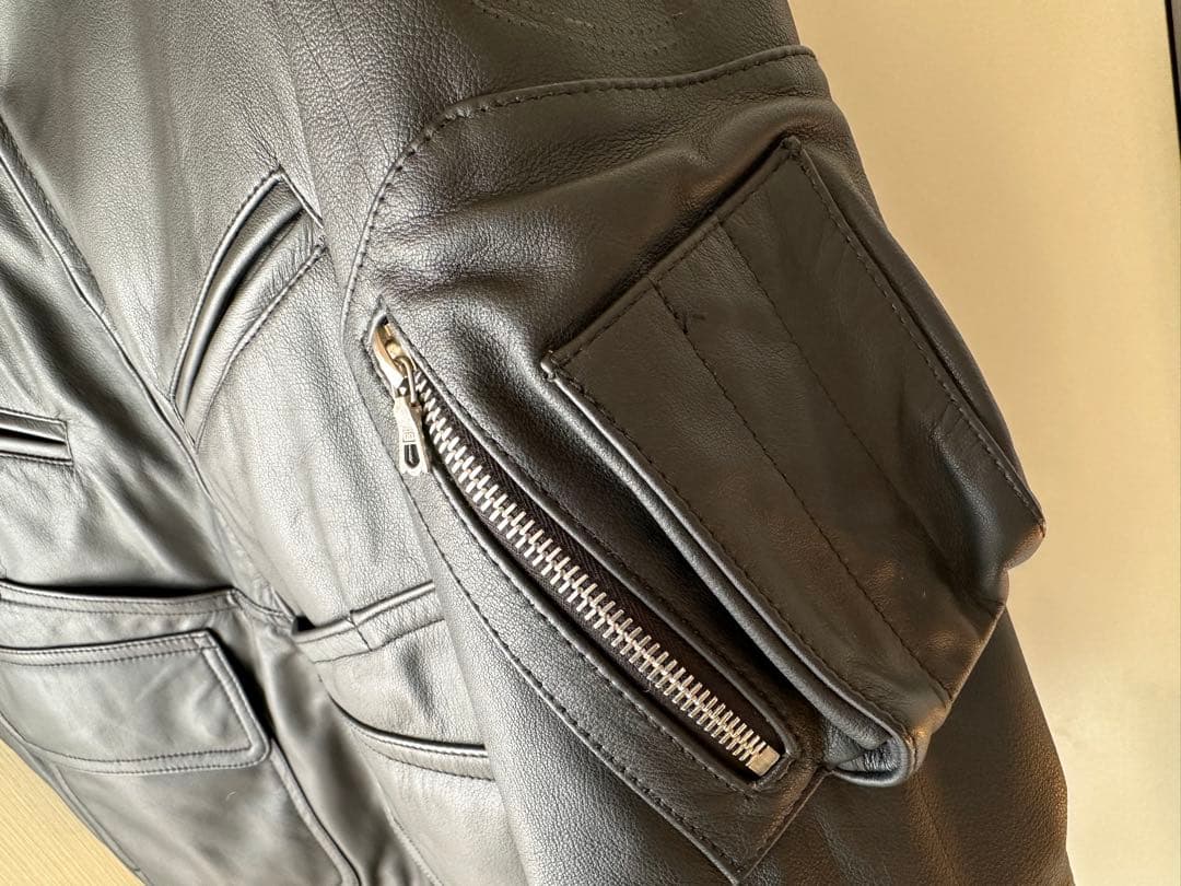 吉*郎様 ★実物★デッドストック★ドイツ連邦州警察★ライダース・レザージャケット