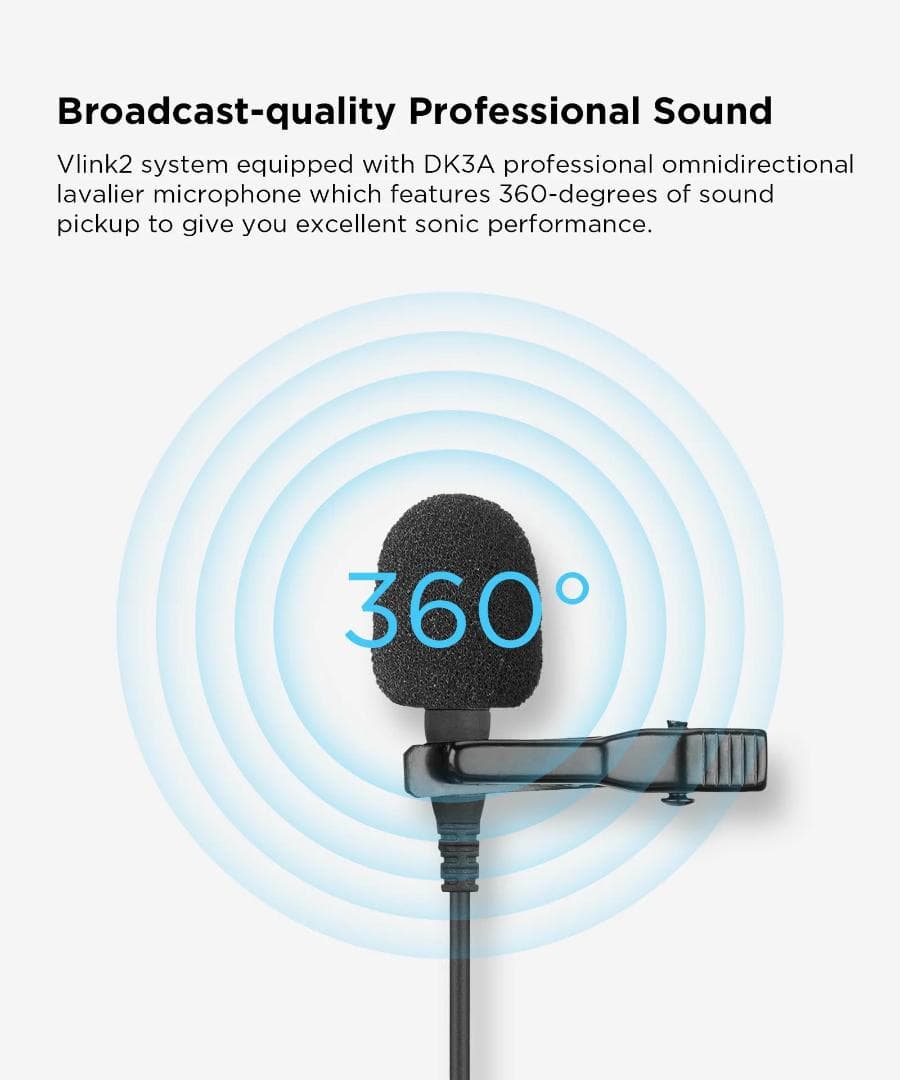 Saramonic Vlink2 Kit2 ワイヤレスマイクシステム 2波収録