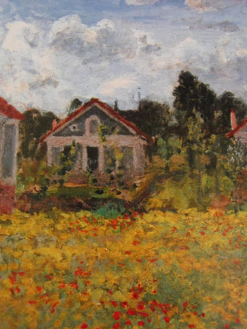 クロード・モネ、「Houses at Argenteuil」、厳選、希少大判画集