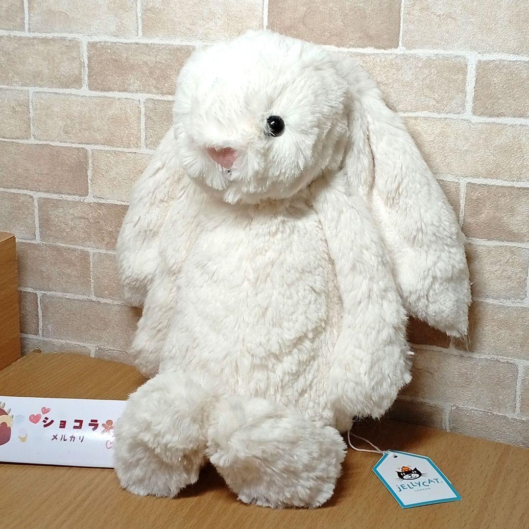  Cream Bunny 白　M　うさぎ　兎　動物　ぬいぐるみ