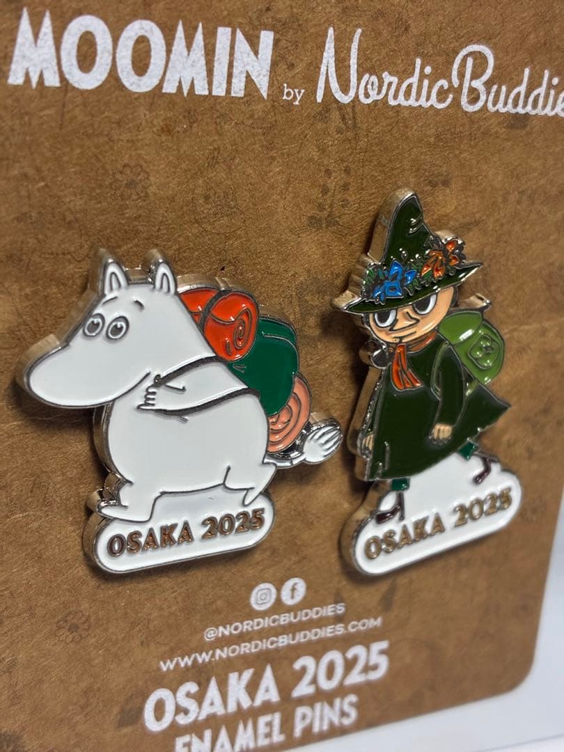 【万博北欧館限定】ムーミンピンバッジ┼スナフキンピンバッジ★ノルディクサークル