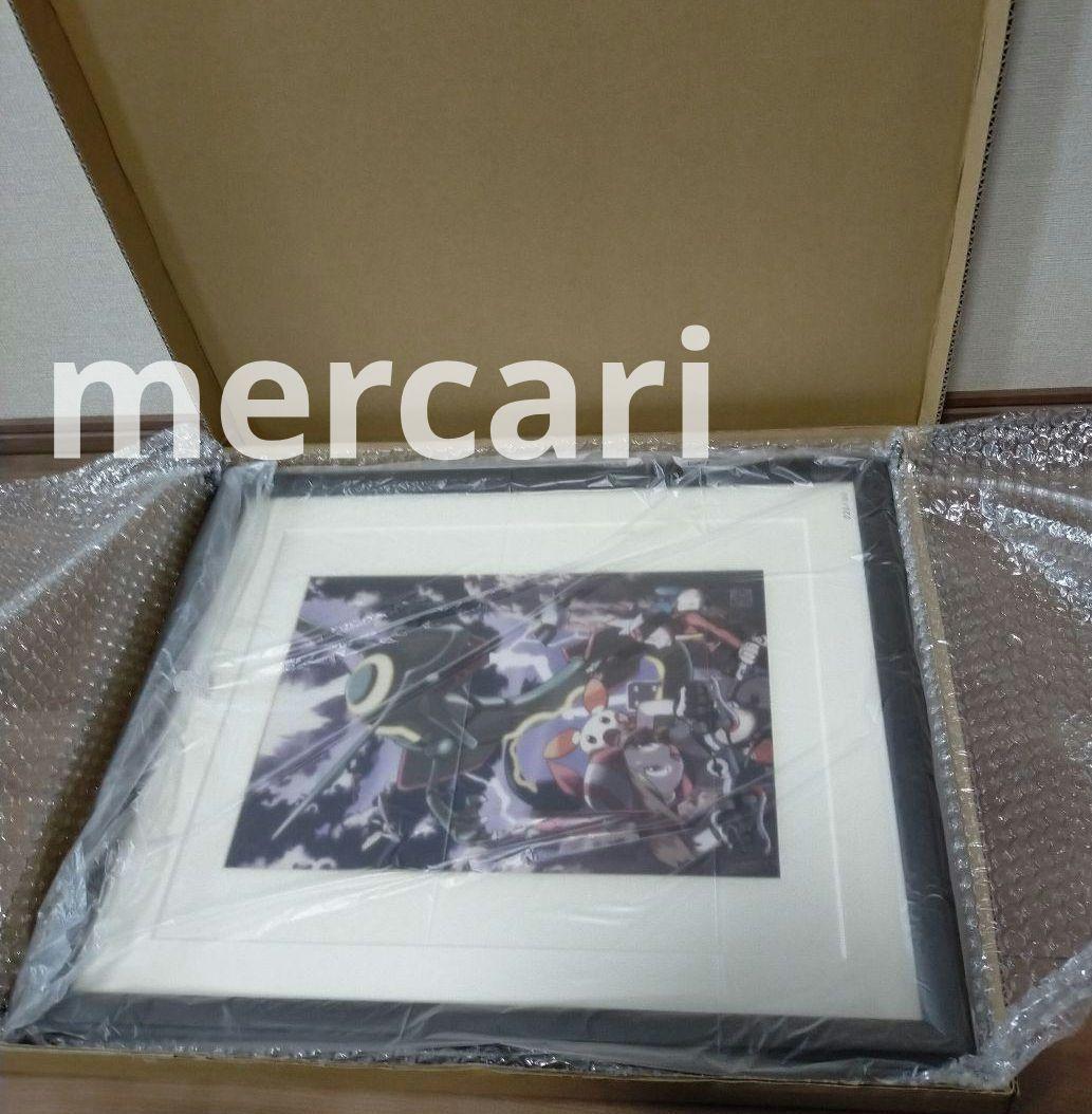 【100枚限定】ポケモン　コレクタブルアート　レックウザ逆鱗