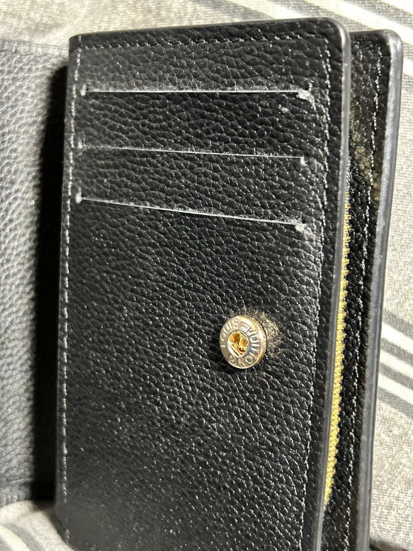 Louis Vuitton ブラック 二つ折り財布