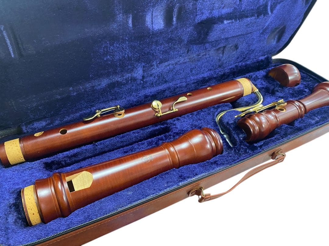 YAMAHA 木製バスリコーダー 専用ソフトケース付き