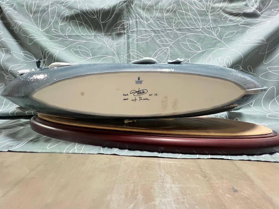 リヤドロ ゴンドラの恋人たち 台付 フィギュリン スペイン製 人形 置物