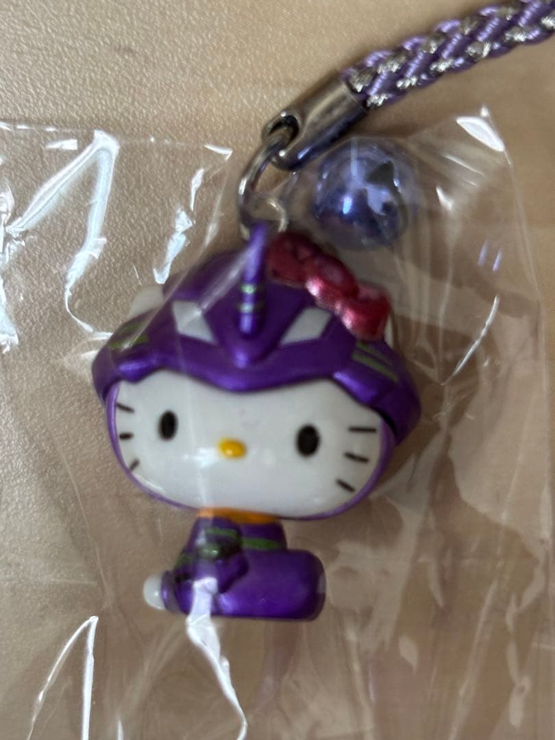 エヴァンゲリオン ハローキティ 初号機 根付け ストラップ 希少品
