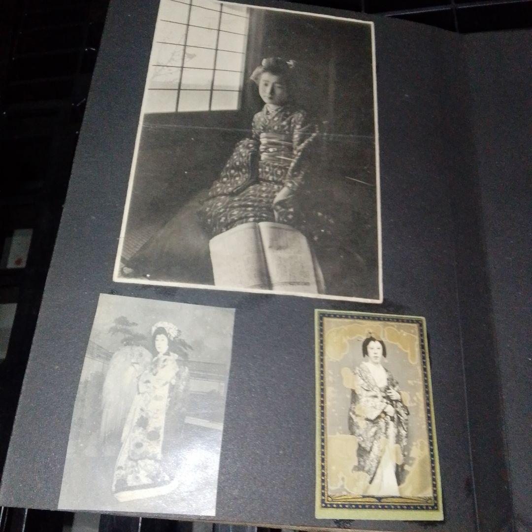 古写真　ブロマイド　アルバム　戦前　女優　芸姑　外人