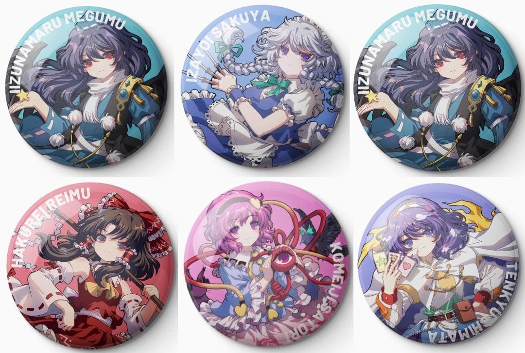 東方プロジェクト 缶バッジ 28個セット 小野塚小町 四季映姫 レミリア