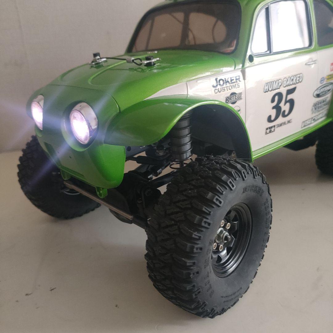 タミヤ1/10RC CC-02シャーシフルセット、 ビートルボディLED付き