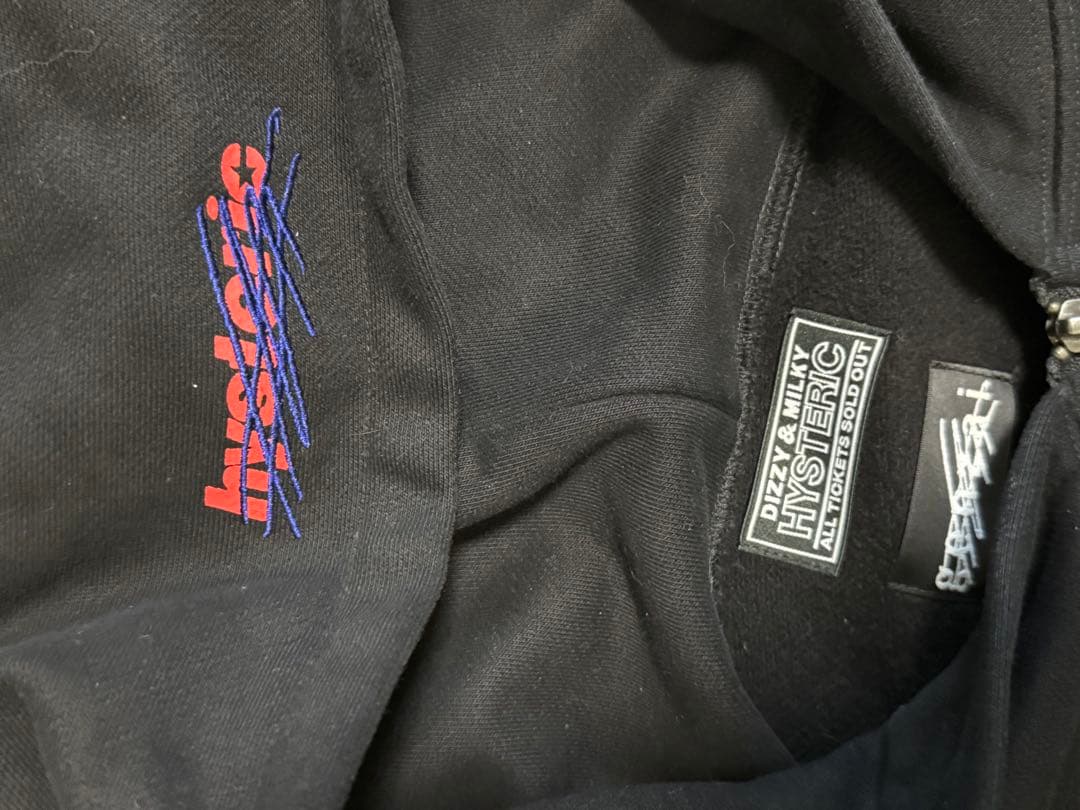 〈入手困難‼️〉HYSTERIC GLAMOUR×genzaiフルジップパーカー黒