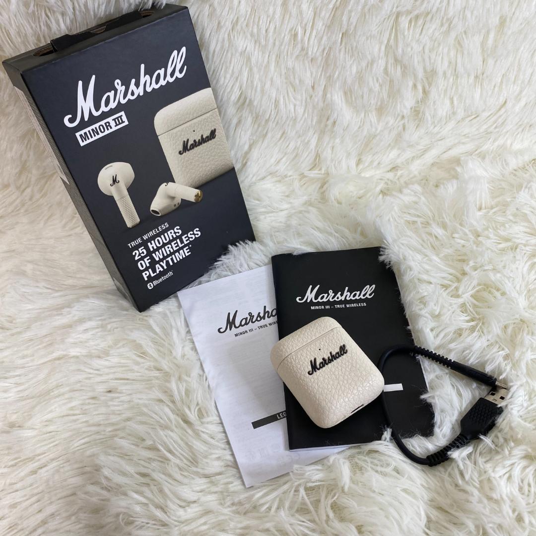 Marshall Minor III ワイヤレスイヤホン ホワイト