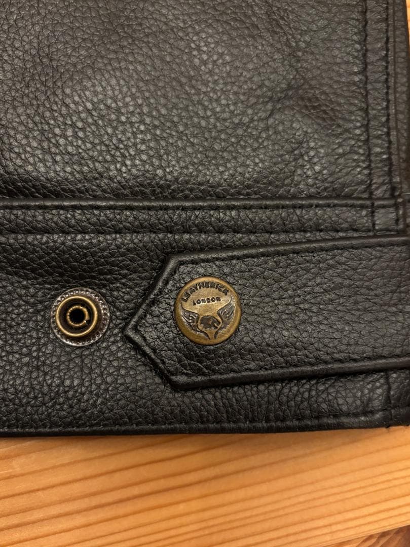 \"Leatherick\" Leather Vest L / レザー ベスト