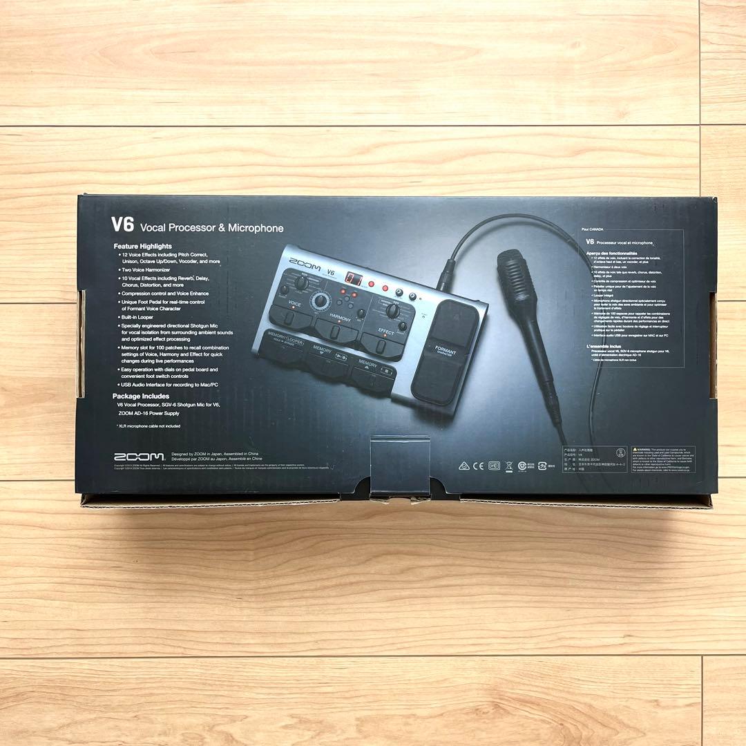 ZOOM ズーム　V6 Vocal Processor エフェクター　マイク付き