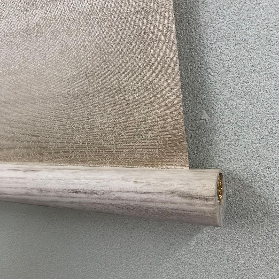 美品 掛け軸 金剛寺 紺紙 大日如来像 木版画 太巻き付 限定品