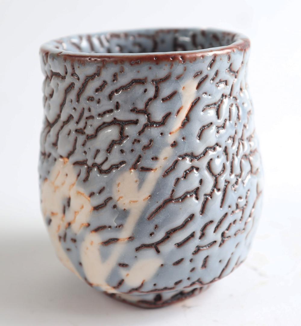 鼠志野 林正太郎 湯呑 共箱 湯飲み