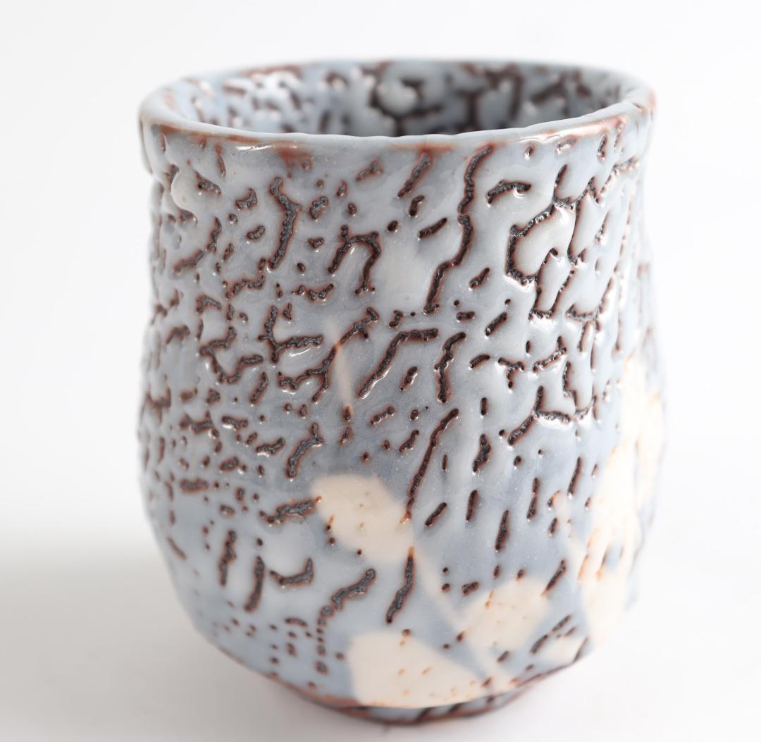 鼠志野 林正太郎 湯呑 共箱 湯飲み