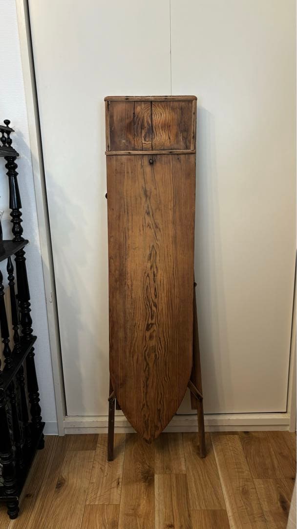 イギリス アンティーク アイロン台 折りたたみ式 作業台 オールドパイン