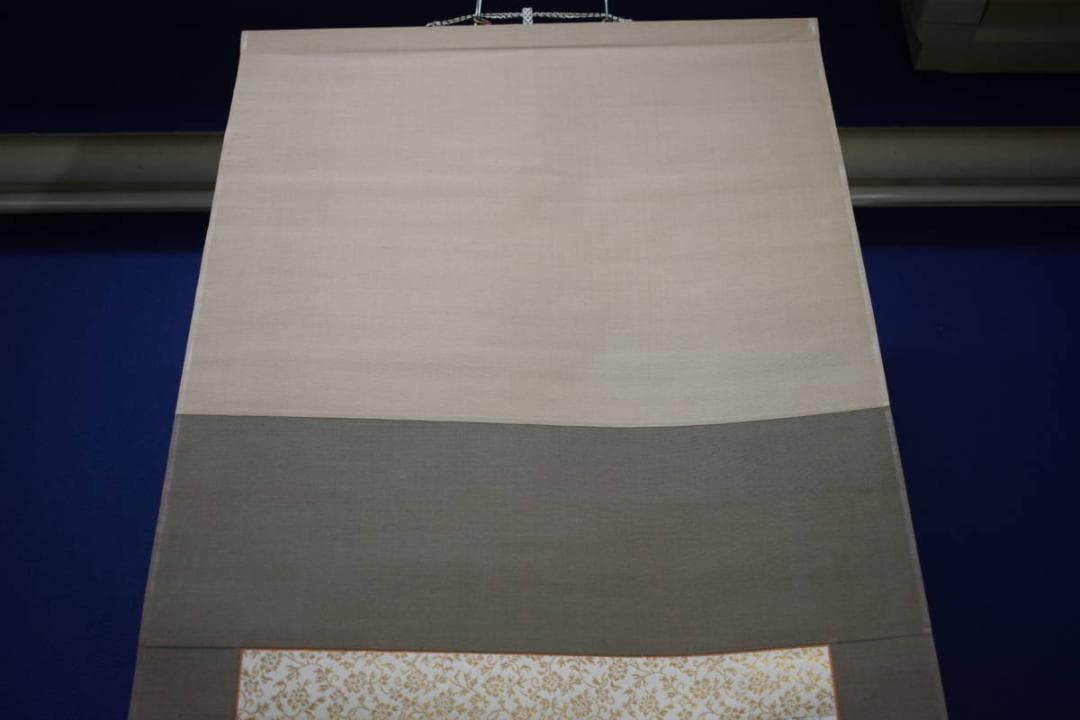 真作/浄土真宗/西本願寺/津田白印/山水人物画賛/布袋屋掛軸HJ-136