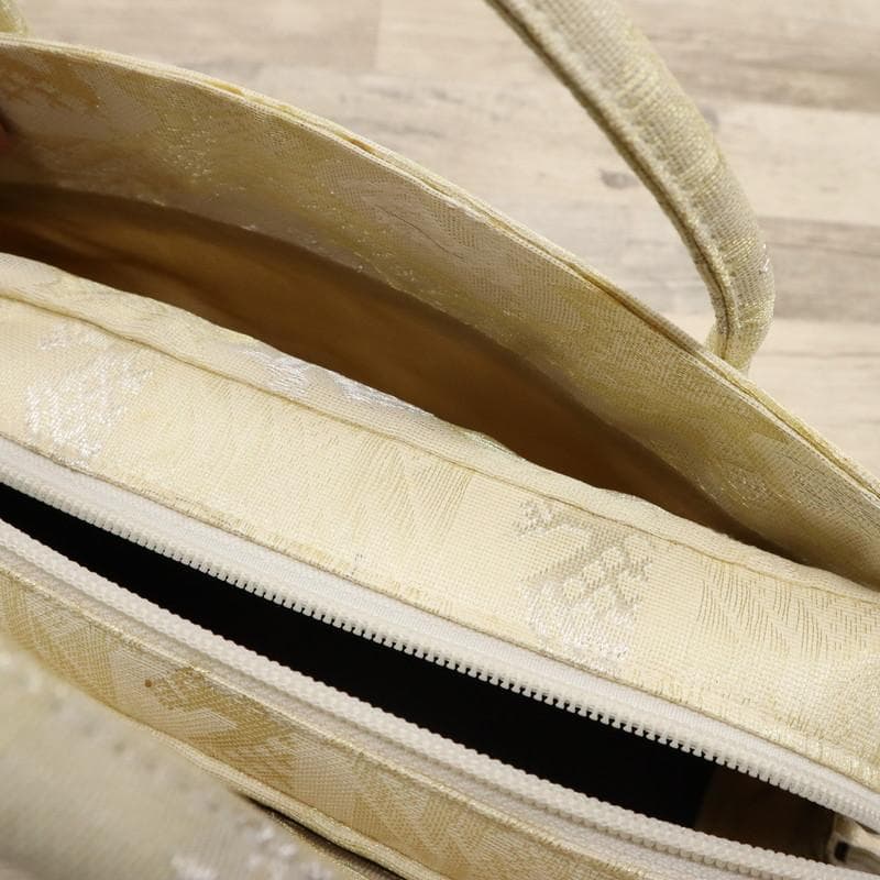 《和装バッグ◆利休バッグ□名物裂■有栖川文様＊ゴールド　紗♪Z7-18》