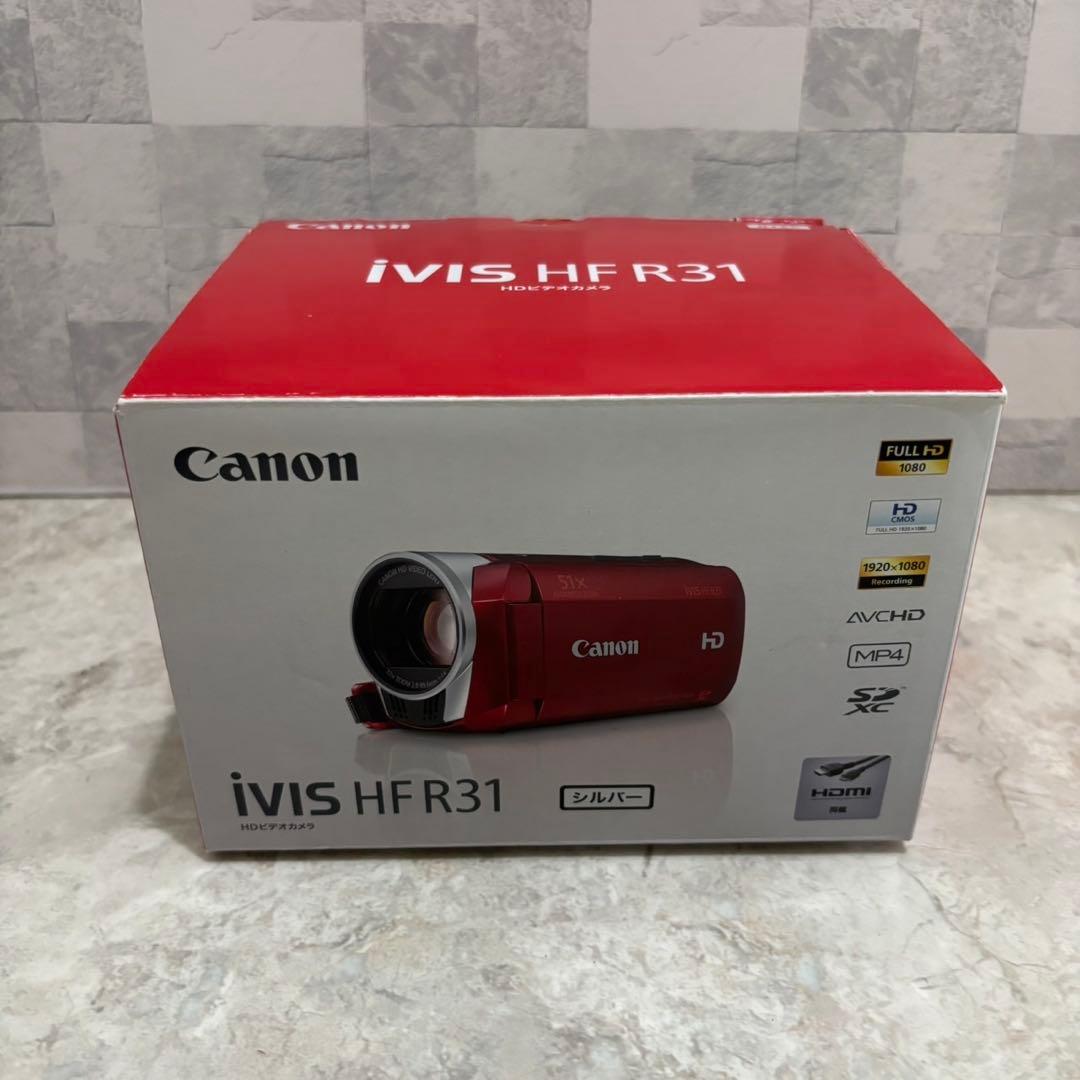 Canon HF R31ビデオカメラ バッテリー付き シルバー キャノン