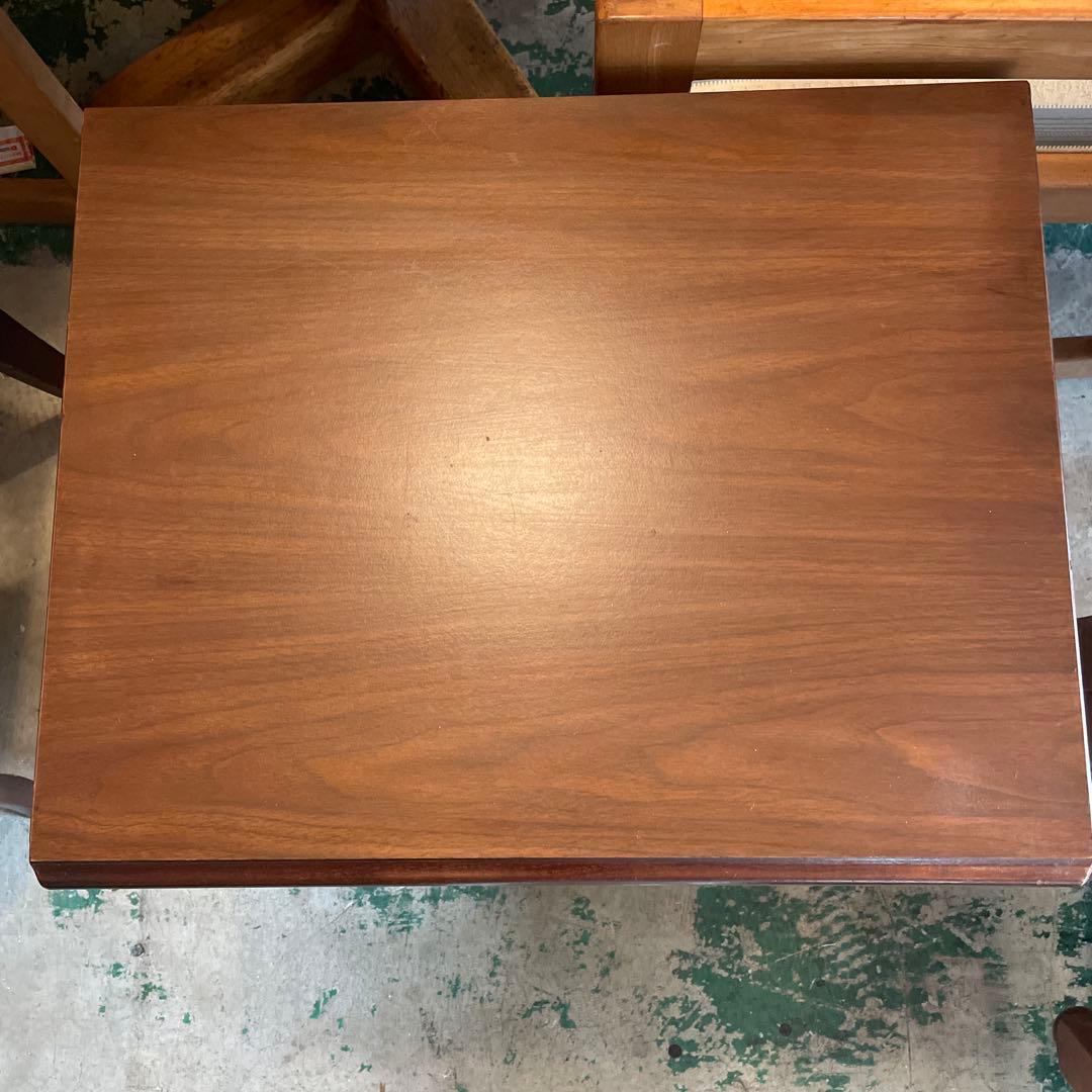 アメリカンヴィンテージ1980 チークナイトテーブル　RISHEL アメリカ家具