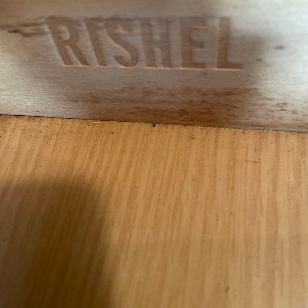 アメリカンヴィンテージ1980 チークナイトテーブル　RISHEL アメリカ家具