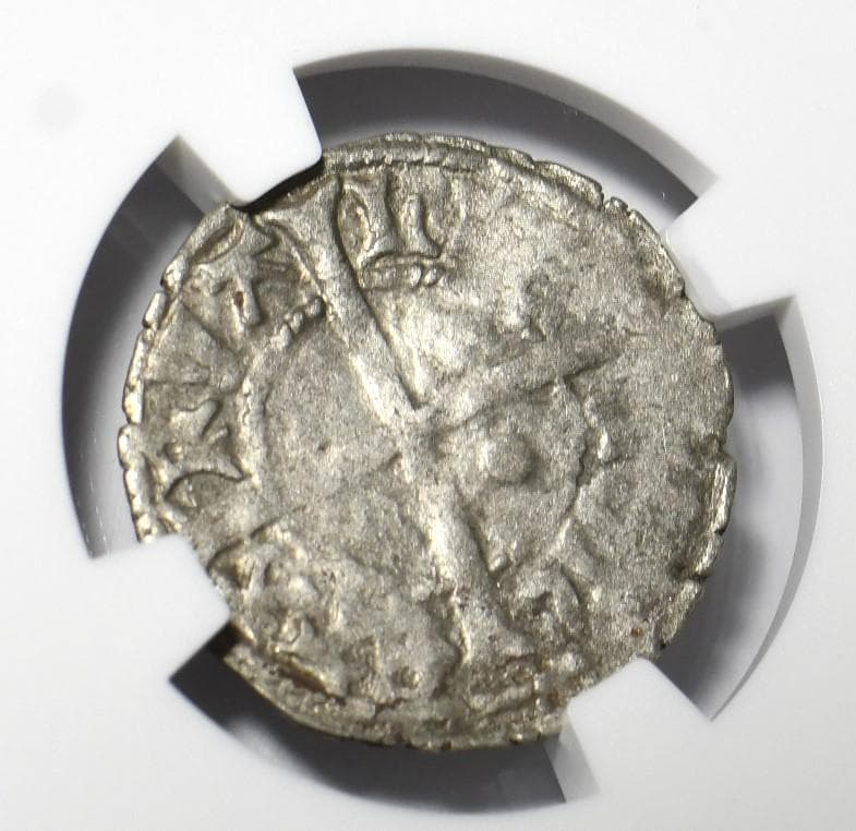 【古代銀貨】リボニア1471～1483年　1シリング銀貨　XF45